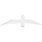 Ekena Millwork Bellingham Architectural Grade PVC Gable Bracket, 96"W x 16"H x 2"D x 6"F, 4/12 Pitch GBP096X16X0206BEL00 - alternate 1